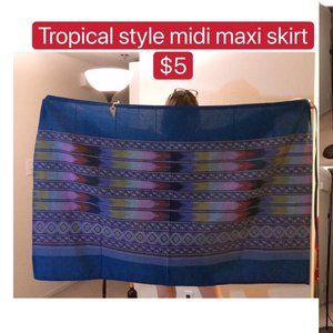 Southeast Asian style long skirt